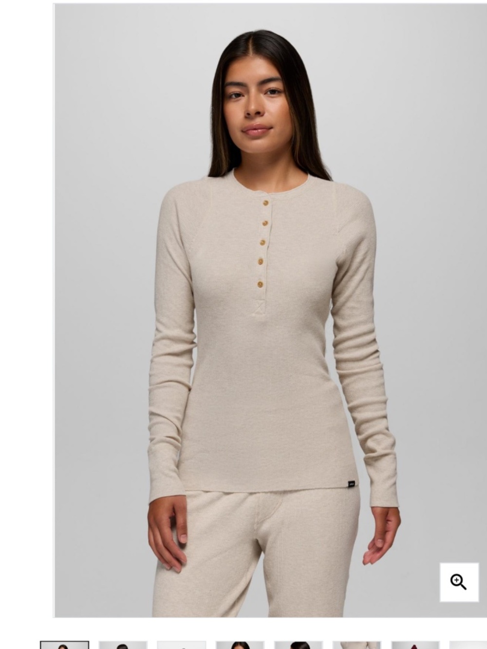 Prana Touchstone Henley in Green Size L
